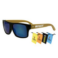 Bamboo Sunglasses Blue Lens